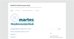 Desktop Screenshot of martec-klub.dk